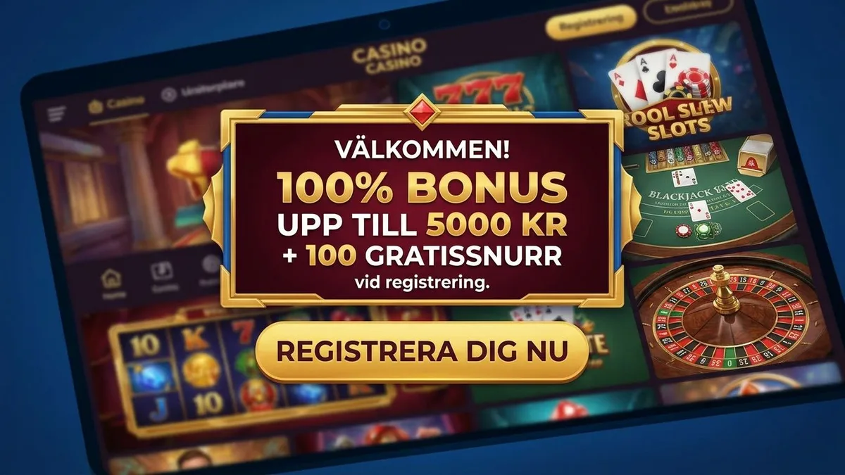 Registrering med bonus